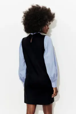 Robe tricot à effet superposé — photo 4