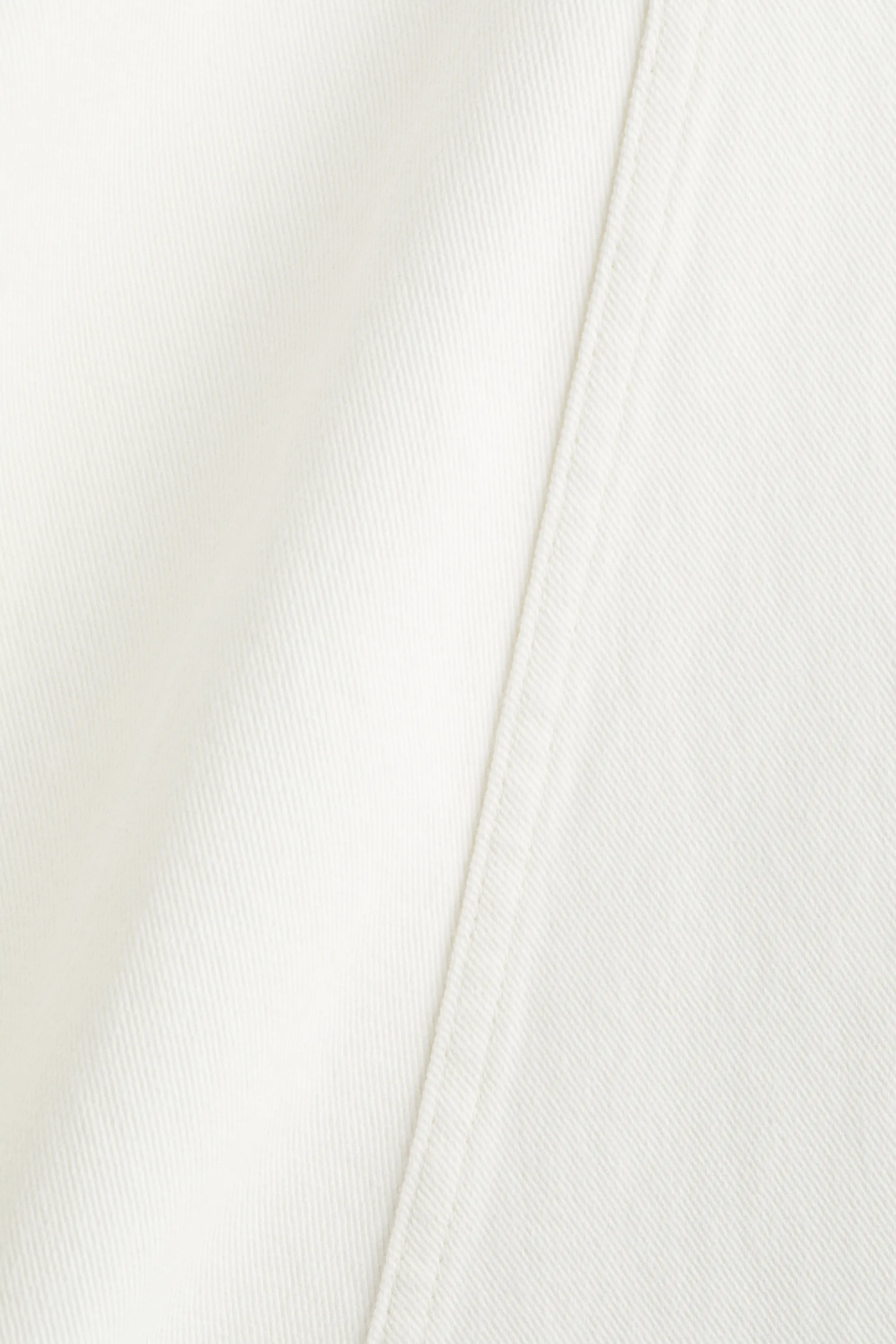 Jupe trapèze en denim - White