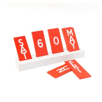 Calendrier Perpétuel Bois Rouge — photo 1