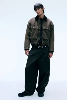 Veste mi-saison à cordon - Taupe foncé — photo 2