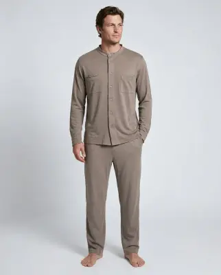 Pantalon Coffee Latte en Coton / Lin