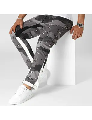 Bas Cargo camouflage noir gris