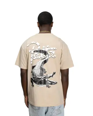 Patta Croco T-Shirt Oatmeal — photo 2
