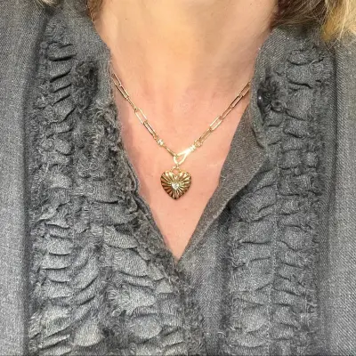 Collier coeur  ajouré - Virginie Berman — photo 2