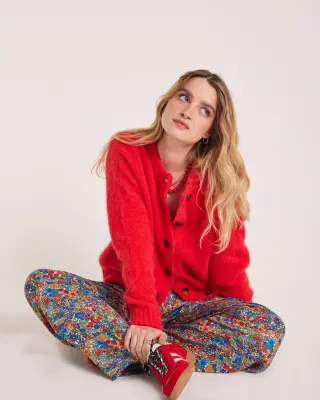 Cardigan Rosanne rouge — photo 3