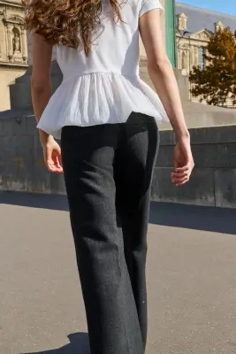Pantalon ornementé - Gris foncé — photo 4
