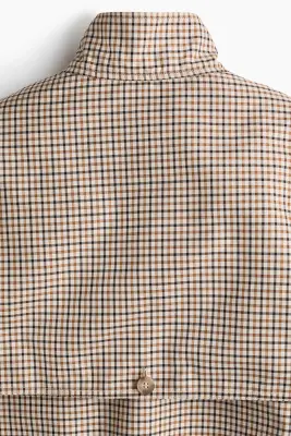 Veste en twill - Beige/carreaux — photo 5
