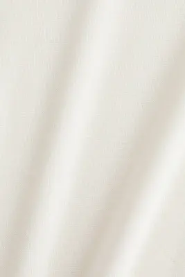 Top en coton pima avec col cheminée - Crème — photo 4