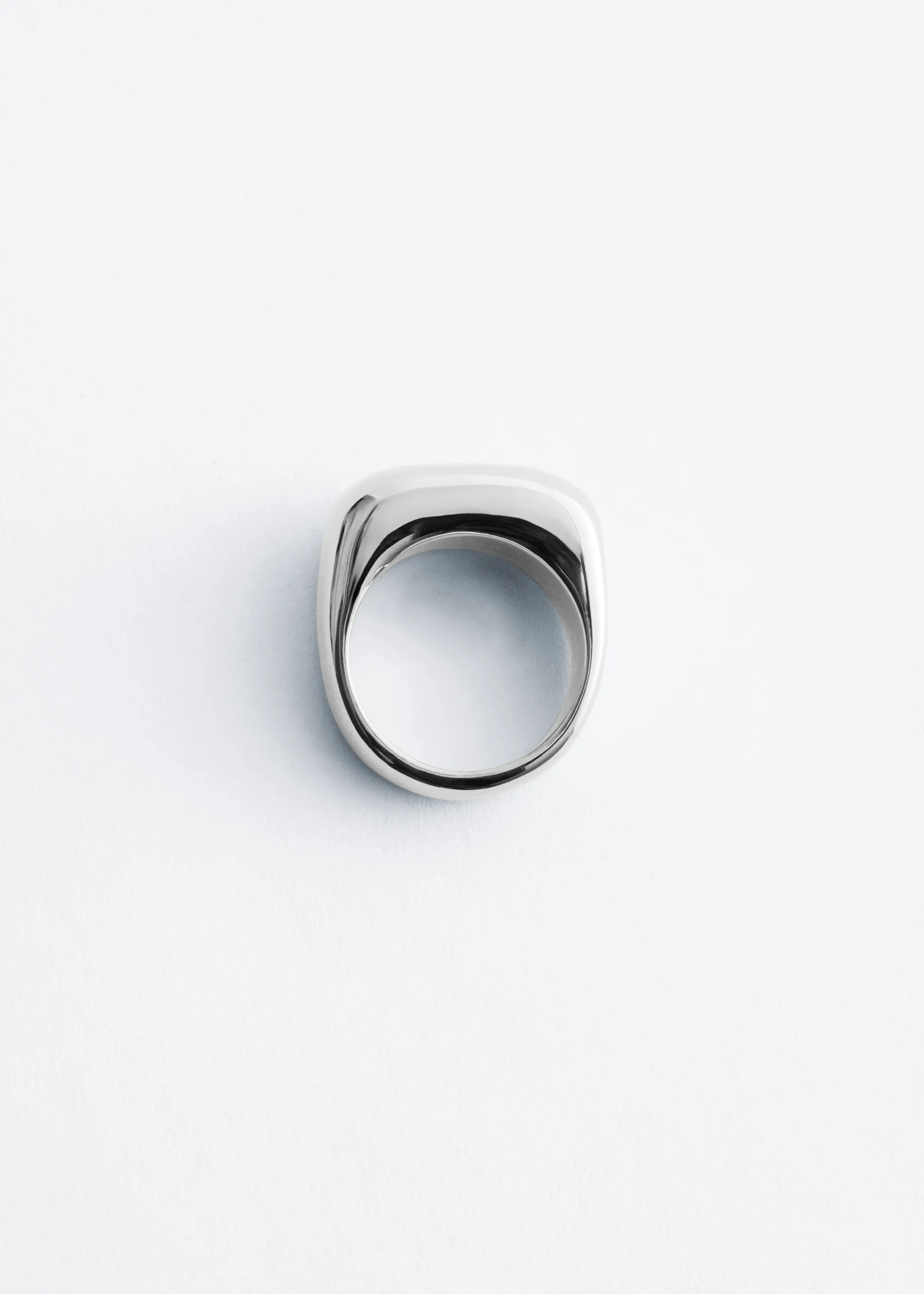 Bague bombée - Argenté