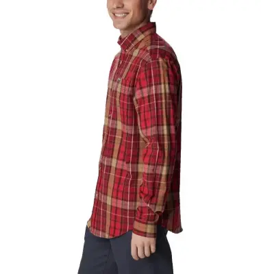 COLUMBIA RAPID RIVERS CHEMISE CARREAUX Rouge — photo 3