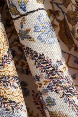 Blouse à manches ballon - Beige clair/motif paisley — photo 4