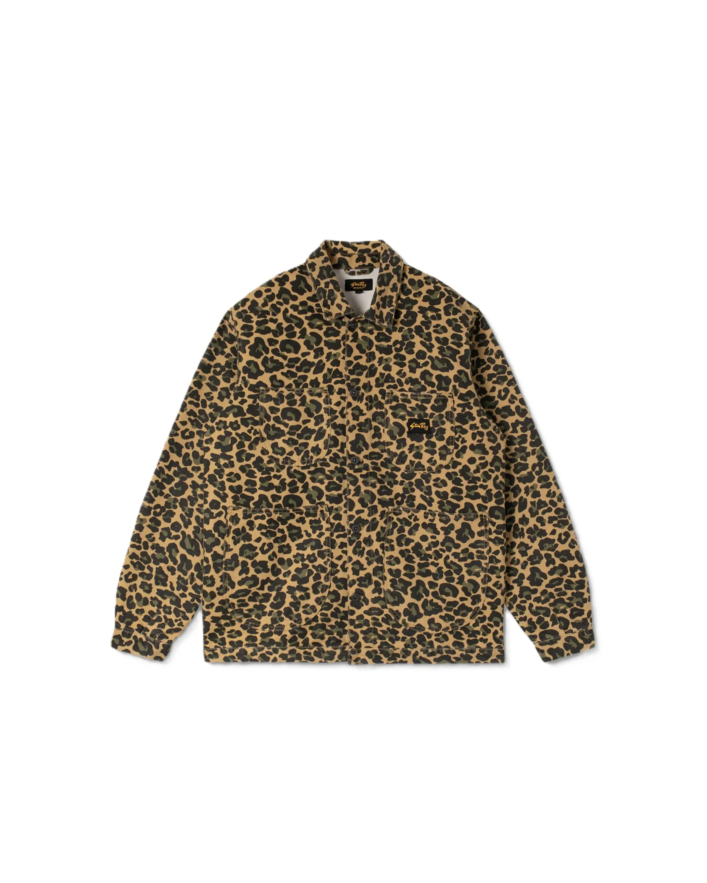 Coverall Jacket Washed Leopard Camo Duck