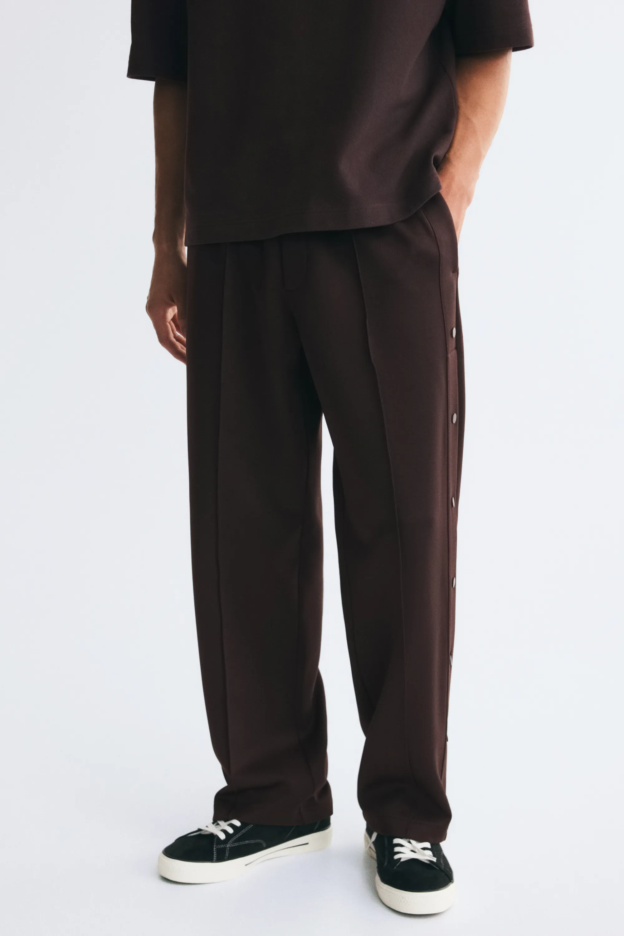 Pantalon jogger Relaxed Fit - Marron foncé