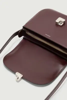 SAC BELLISSIMA MINI BORDEAUX FERMOIR ARGENTÉ — photo 5