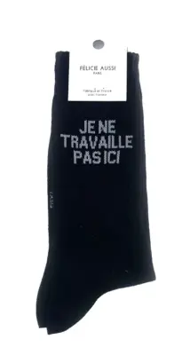 Chaussettes Je ne travaille pas ici - Félicie Aussi — photo 2