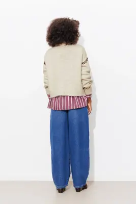 Pull court en maille Femme — photo 4