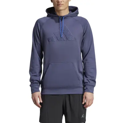 ADIDAS SWEAT CAPUCHE GRANDE LONGUEUR Violet — photo 3