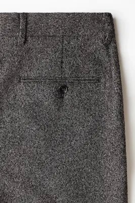 Pantalon chic Regular Fit - Gris foncé chiné — photo 5