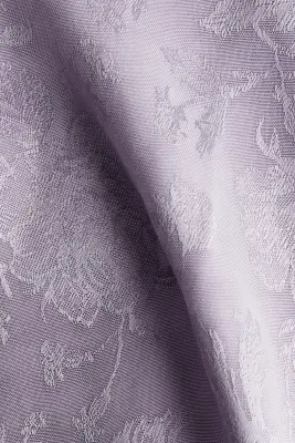 Robe en tissu jacquard avec dentelle - Lilas — photo 4
