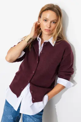 Cardigan enrichi en laine — photo 2