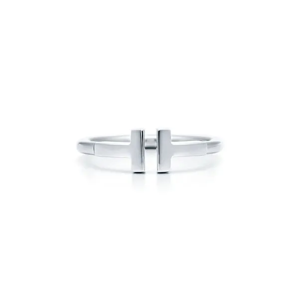 Blanc bague tiffany t wire
