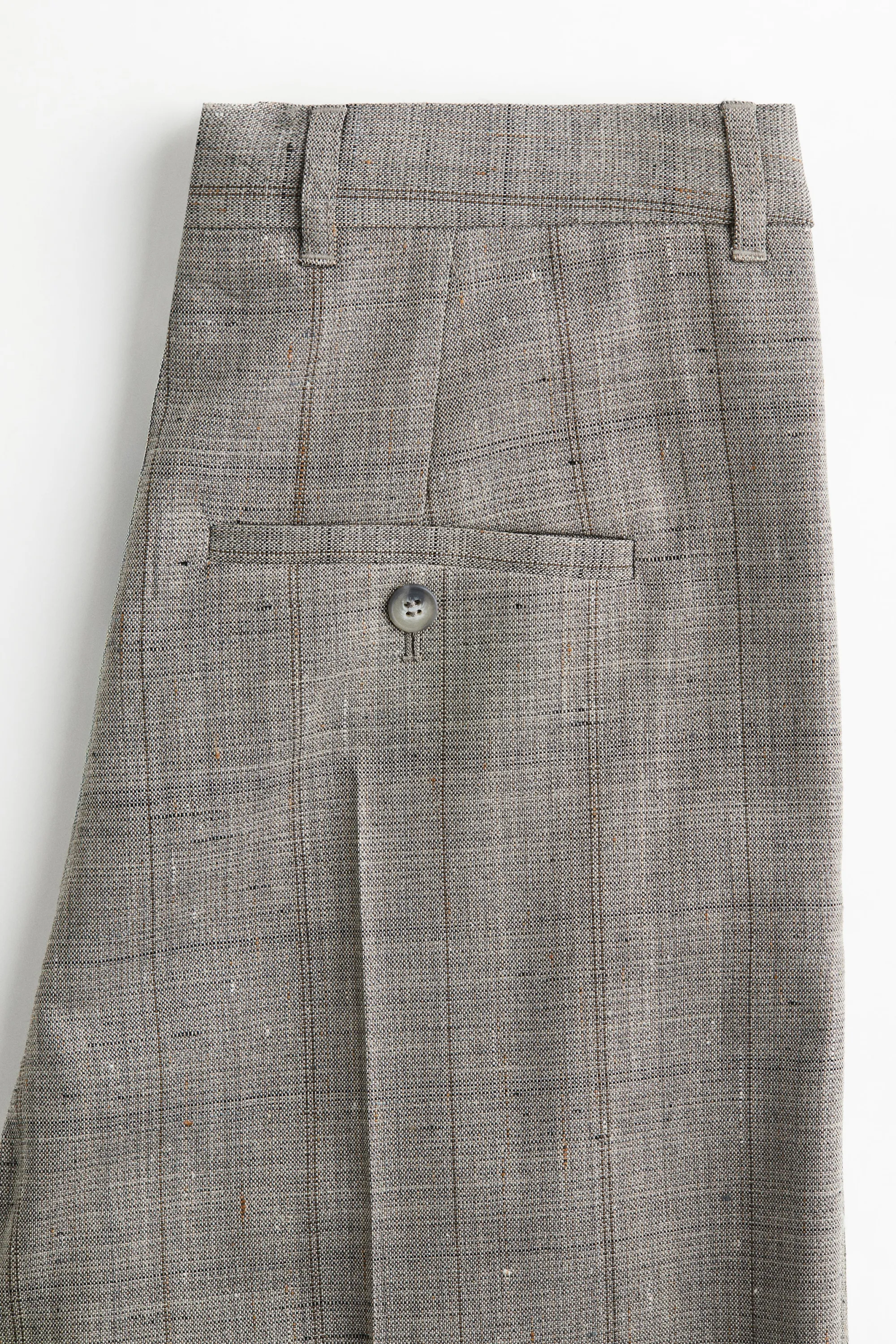 Pantalon de costume en laine mélangée - Gris clair/carreaux