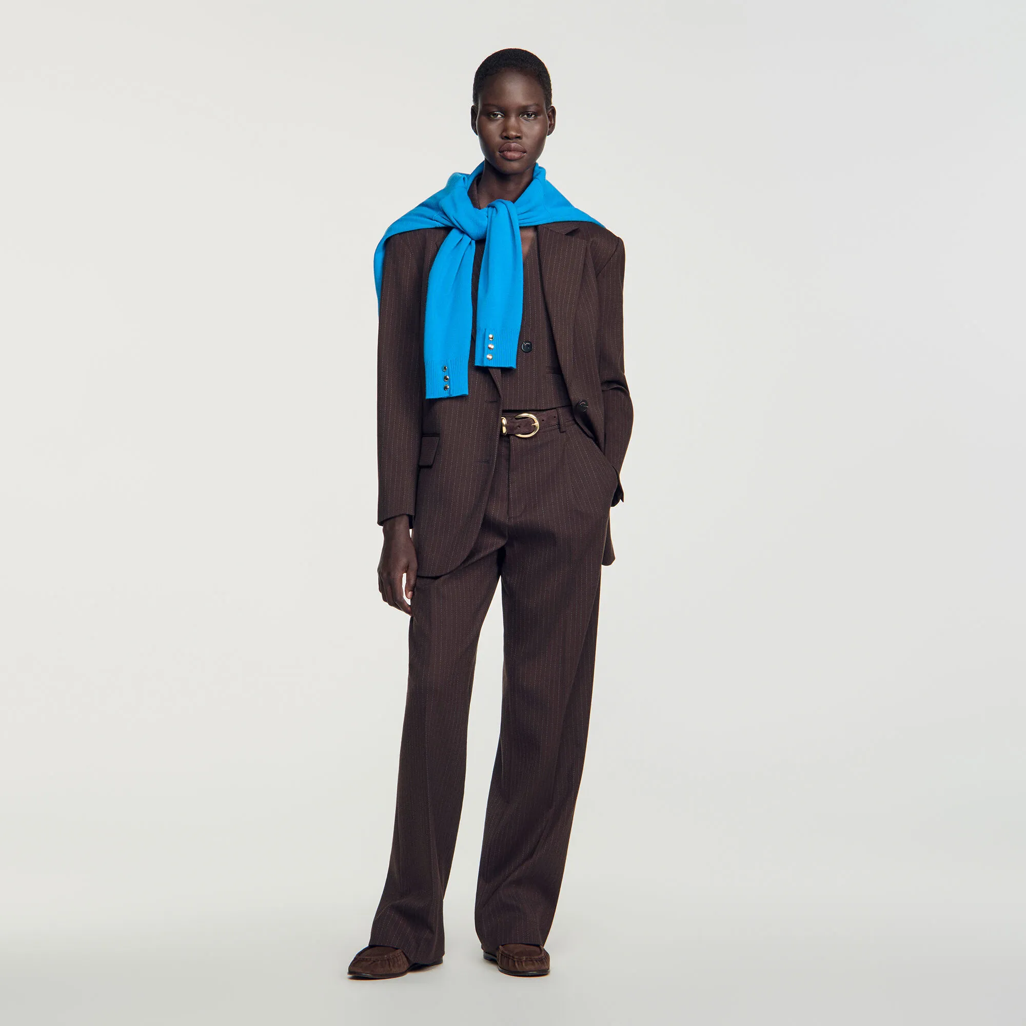Veste de tailleur à rayures
