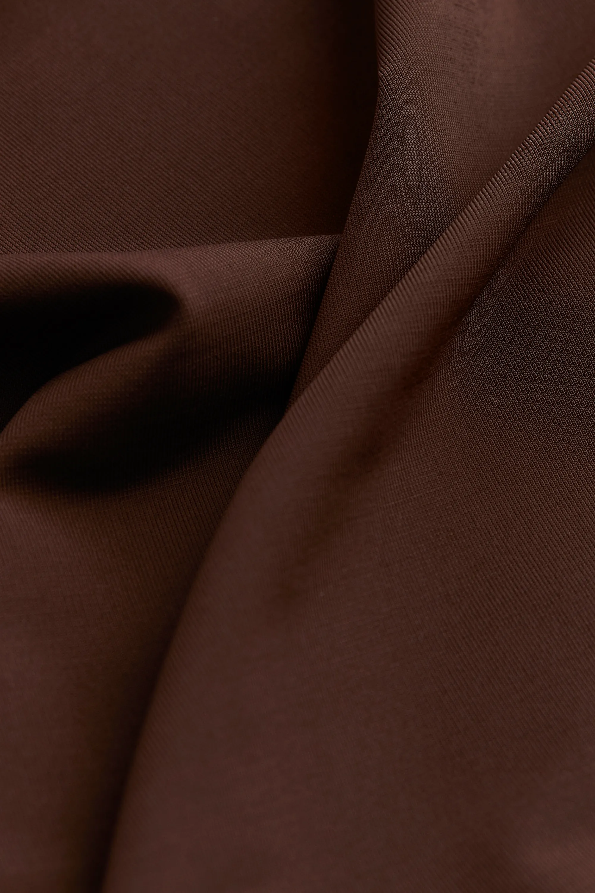 Robe de plage avec encolure dégagée - Marron foncé