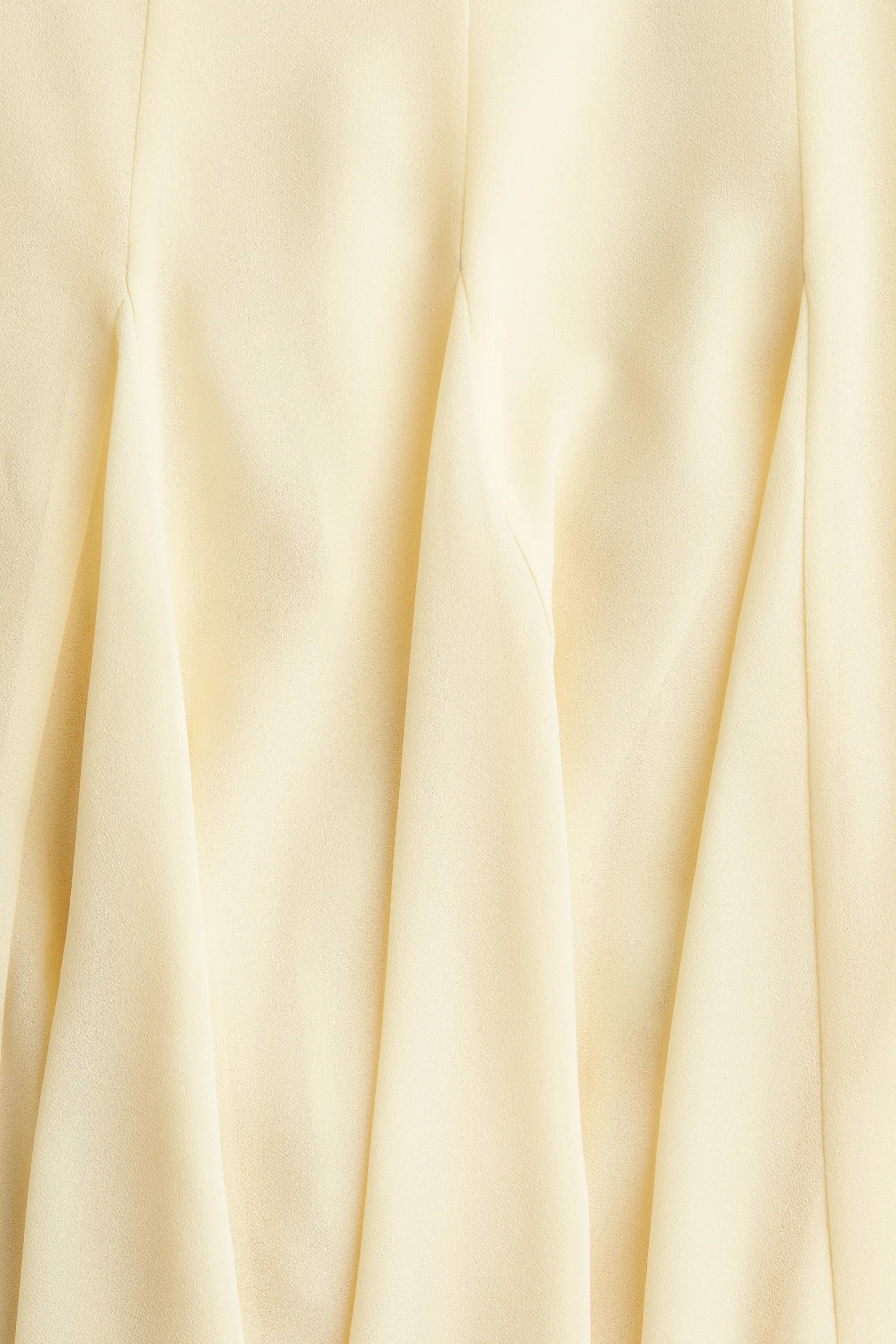 Robe à bretelles fines en mousseline - Jaune clair