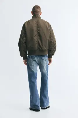 Relaxed Bootcut Jeans - Bleu denim — photo 3