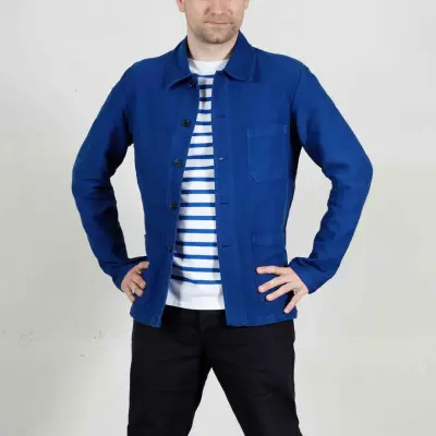Veste Workwear en Moleskine en Coton Bio 4M/5 - Peacock — photo 1