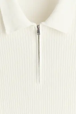 Polo Slim Fit - Crème — photo 5
