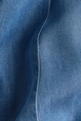 MAMA Robe en denim avec ceinture à nouer - Bleu denim — photo 4