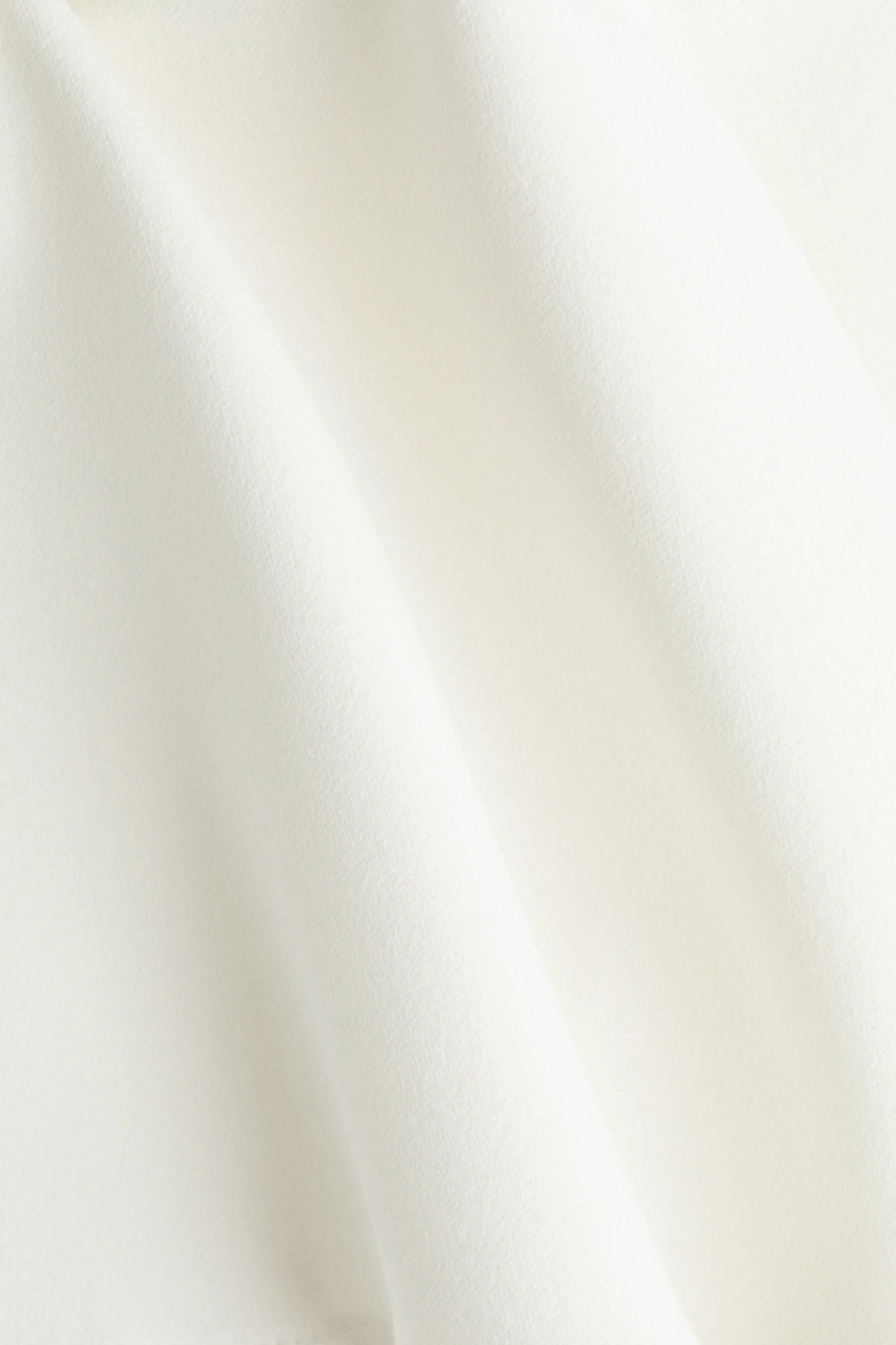 Top bandeau volanté en interlock - Blanc
