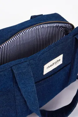 Sac à langer Mini Darcy denim brut Rive Droite — photo 4