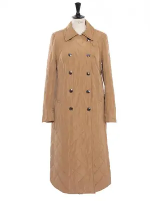 Manteau long matelassée beige camel Prix boutique 600€ Taille 36 à 38 — photo 1