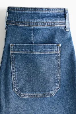 Flared High Jeans - Bleu denim — photo 5