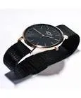 Montre a quartz balck & gold