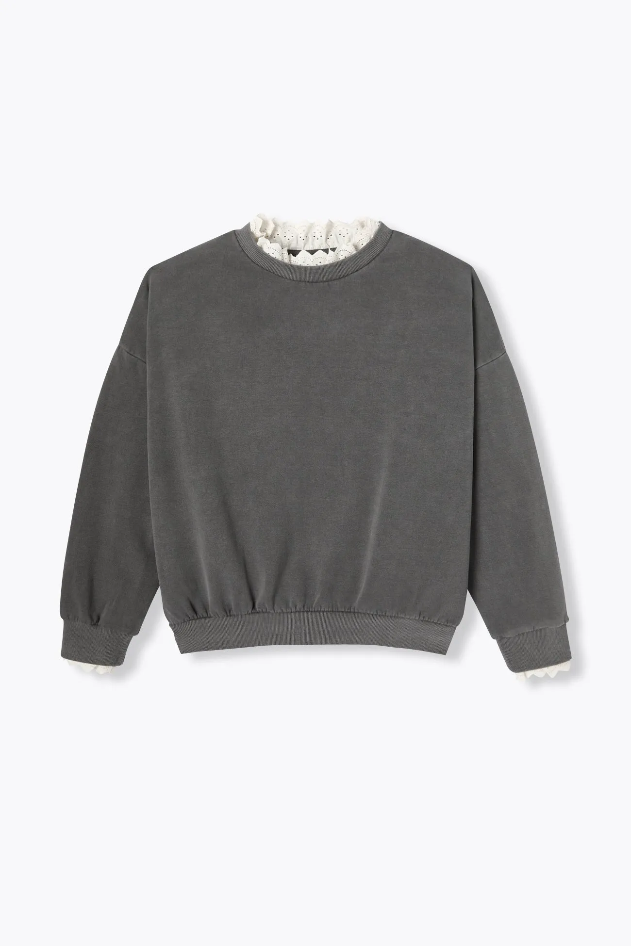 Sweat-shirt à effet superposé