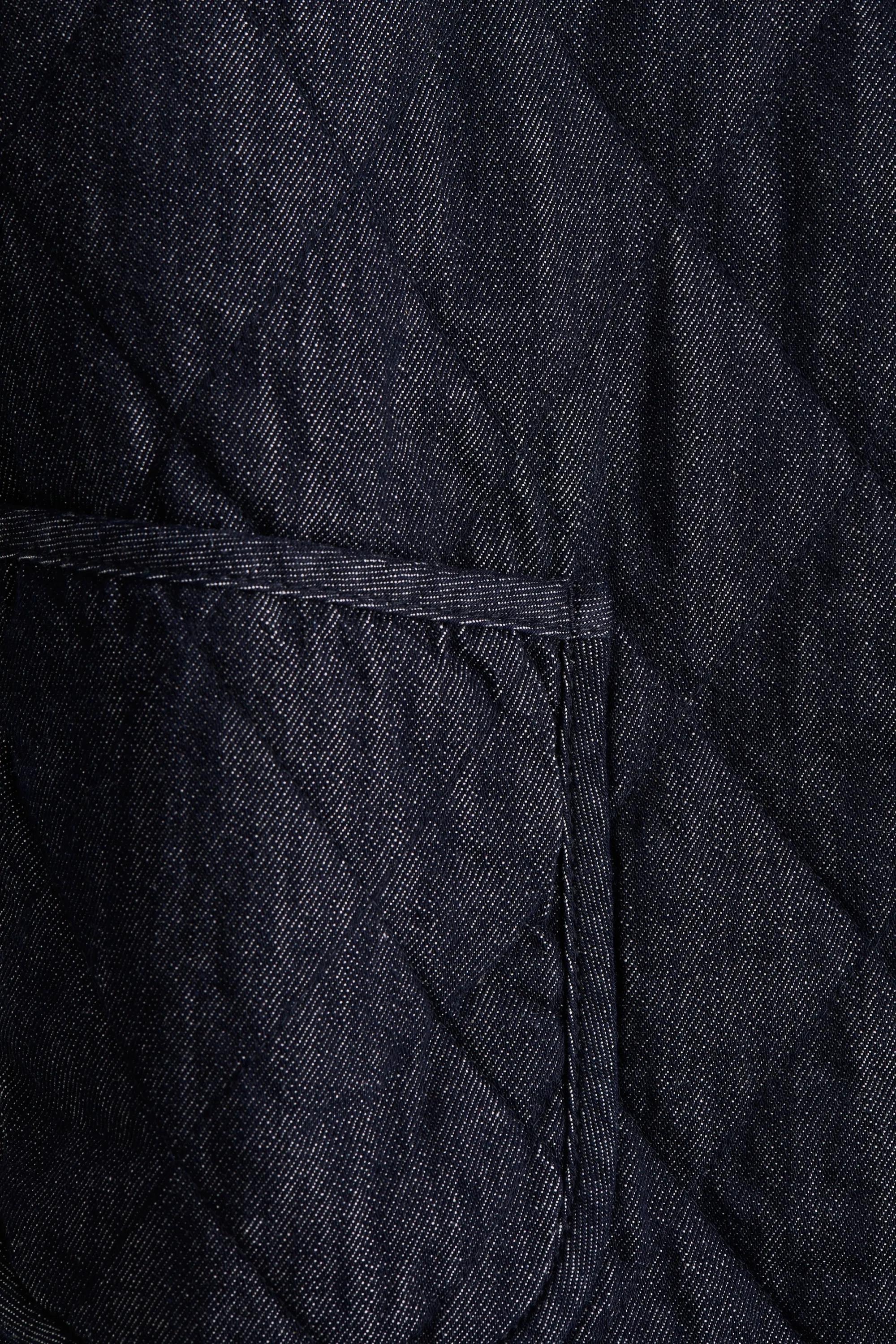 Quilted denim jacket - Bleu denim foncé