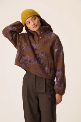 Veste Maille Isidore Violet Garden — photo 1