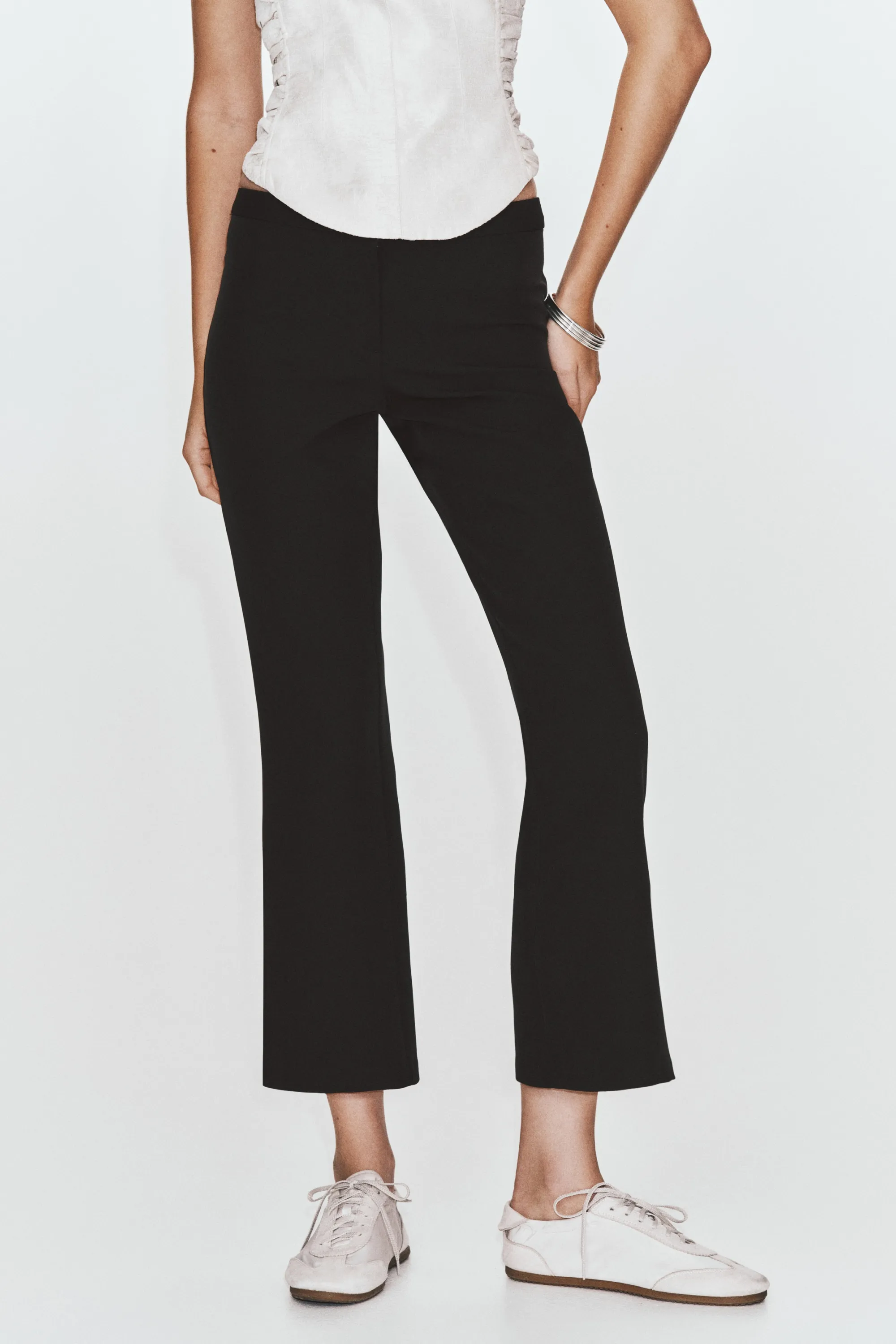 Pantalon chic à jambes bootcut - Noir