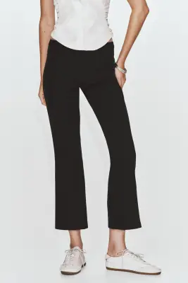 Pantalon chic à jambes bootcut - Noir — photo 1