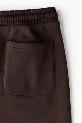 Short Regular Fit en molleton - Marron foncé — photo 3