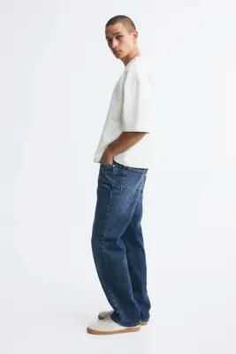 Relaxed Jeans - Bleu denim foncé — photo 4
