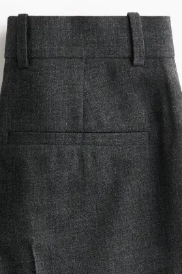 Pantalon chic en laine - Dark grey marl — photo 5