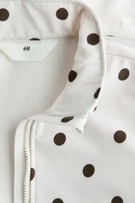 Veste softshell résistante à l'eau - Crème/pois — photo 2