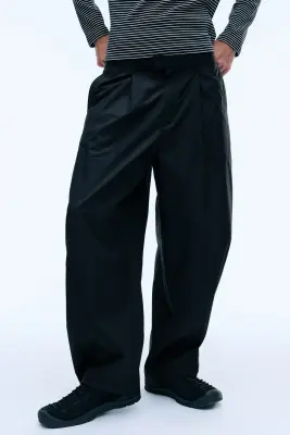 Pantalon chino Felix Barrel - Noir — photo 1