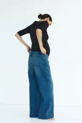 MAMA Jean large - Bleu denim — photo 1