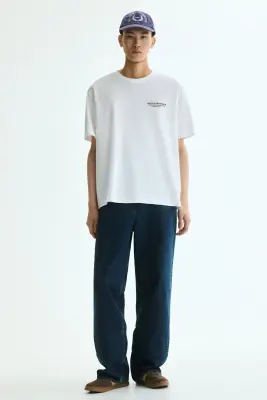 T-shirt Loose Fit - Blanc/Smiley® Originals — photo 2